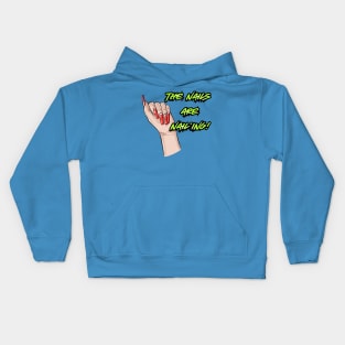 The Nails are Nail’ing! (Lime Letters) Kids Hoodie